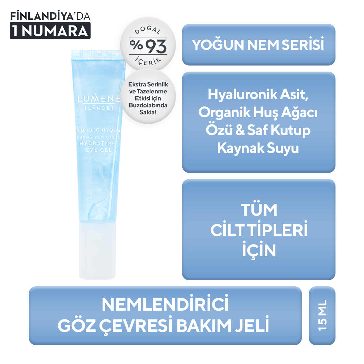 Nemlendirici & Ferahlatıcı Göz Çevresi Bakım Jeli 15ML - Purifying Dew Drops Hydrating Eye Gel